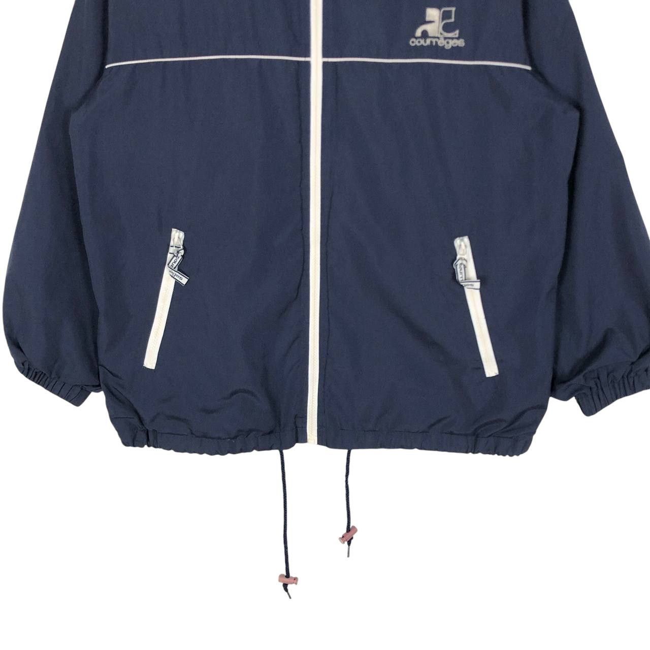 Courreges Vintage Courreges Windbreaker Jacket Hoodie Full Zipp Size US M / EU 48-50 / 2 - 4 Thumbnail