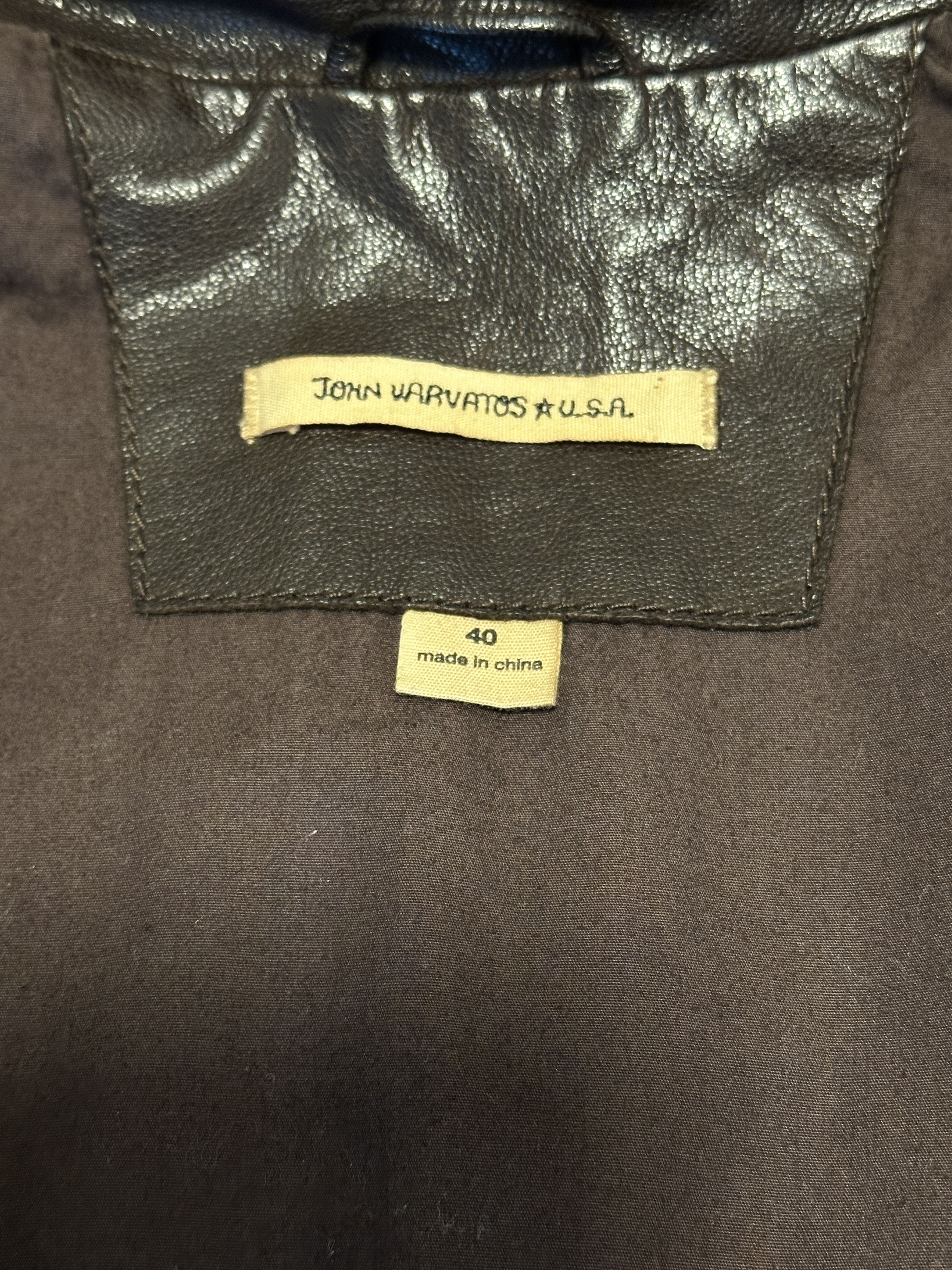 John Varvatos Brown leather jacket size small John varvatos star Size US XXS / EU 40 - 9 Thumbnail
