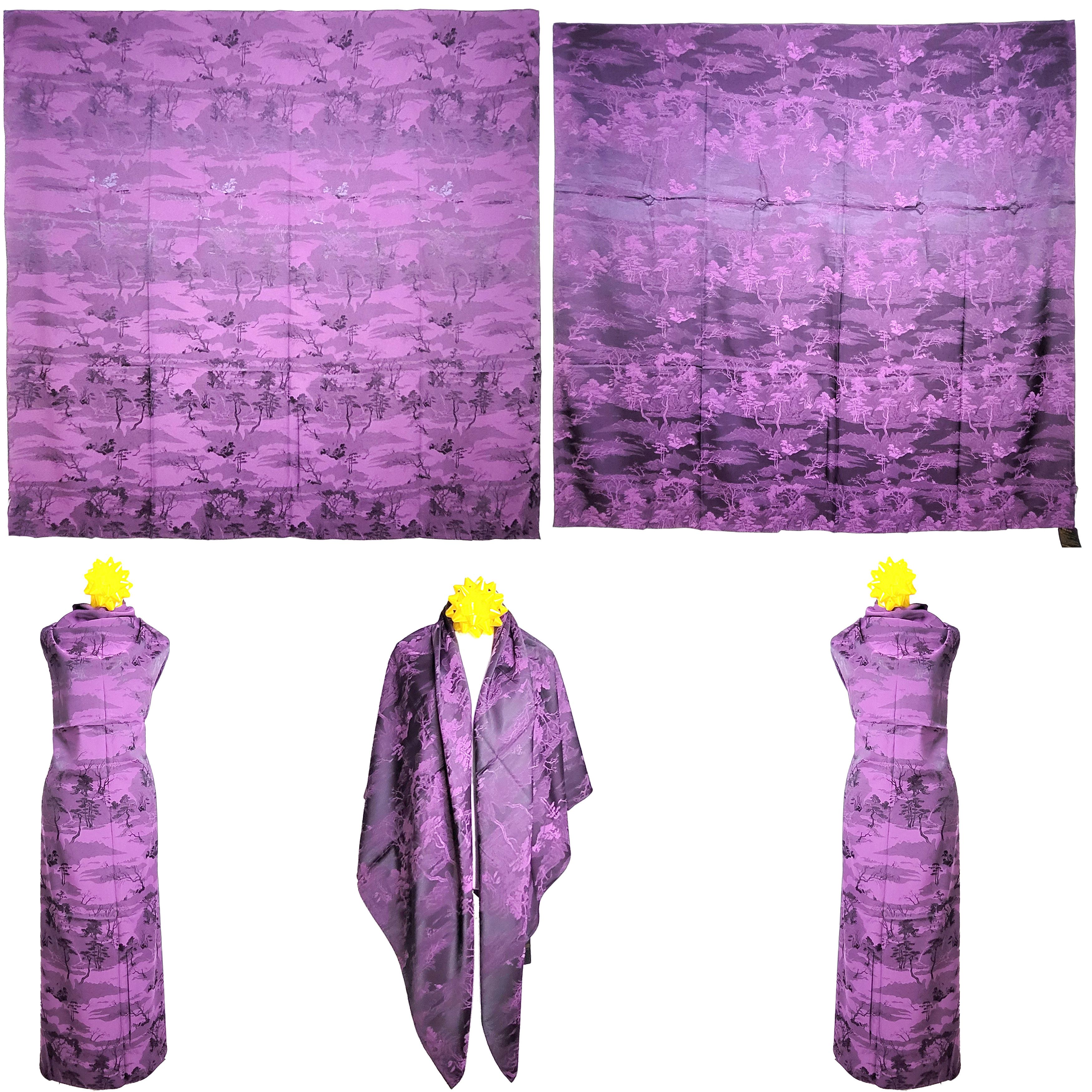 Other NWT Double-Sided Silk Scarf 52"x52" Large Square Wrap 3011 Size ONE SIZE - 1 Thumbnail