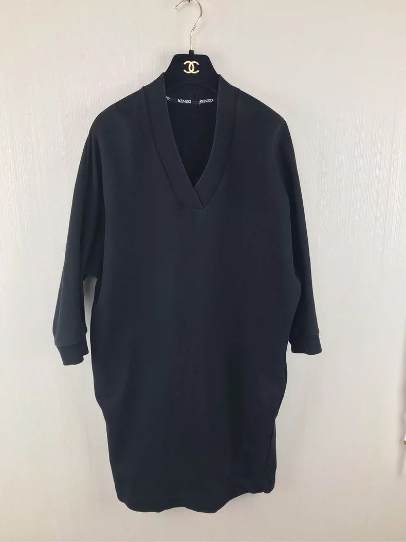 Kenzo Kenzo V-Neck Long Sleeve Dress - dmc Size US L / EU 52-54 / 3 - 1 Thumbnail