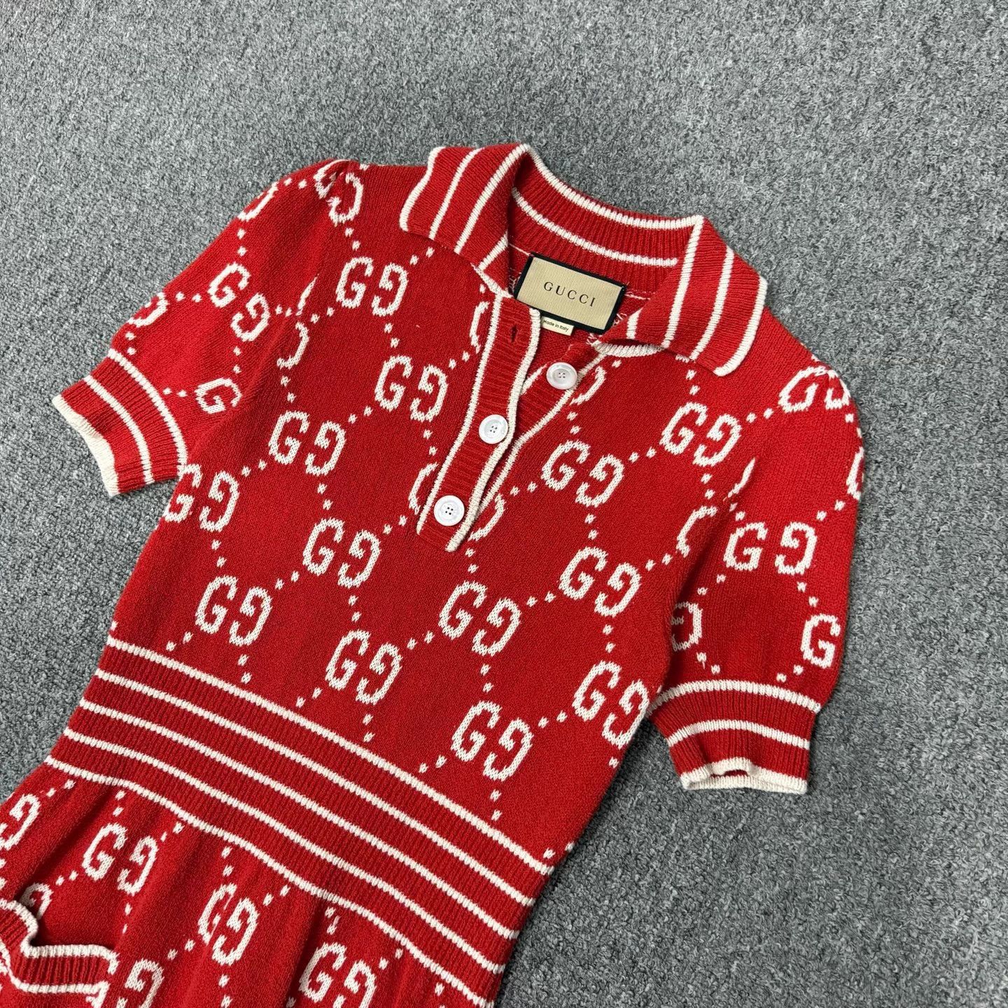 Gucci GUCCI Red All Over Print XXS 99 New Dress Size XXS / US 00 / IT 34 - 3 Thumbnail