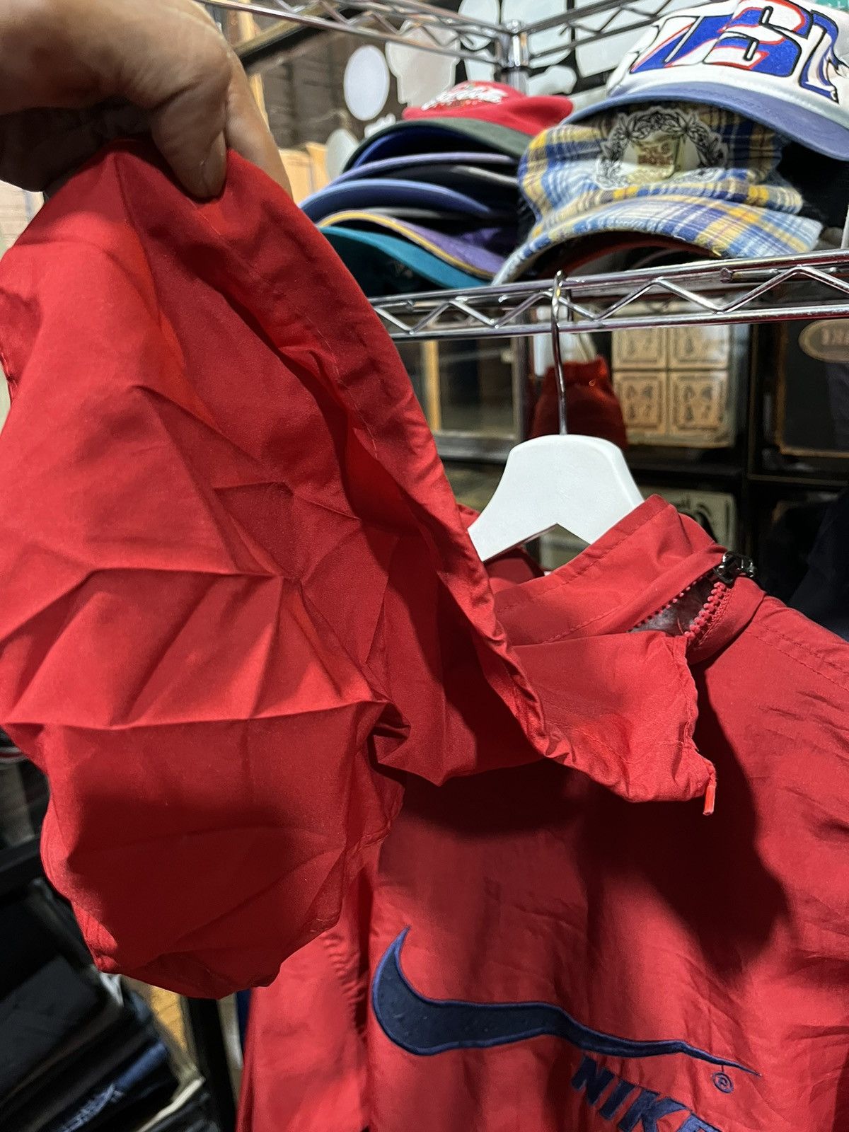 Nike × Vintage Nike Windbreaker Jacket Big Swoosh 90s Size US L / EU 52-54 / 3 - 5 Thumbnail