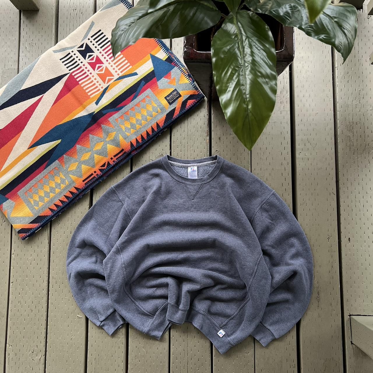 Russell Athletic Vintage 00s Russell Athletic Crewneck Sweatshirt GreyBoxyY2K Size US XL / EU 56 / 4 - 2 Thumbnail