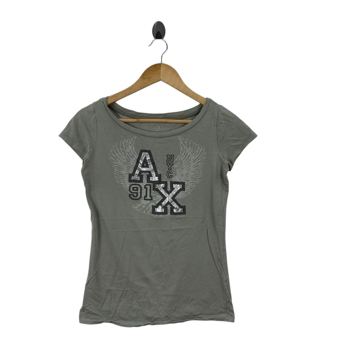 Armani Exchange ARMANI EXCHANGE AX Collection Reflective Logo Tee Shirt Top Size S / US 4 / IT 40 - 4 Thumbnail