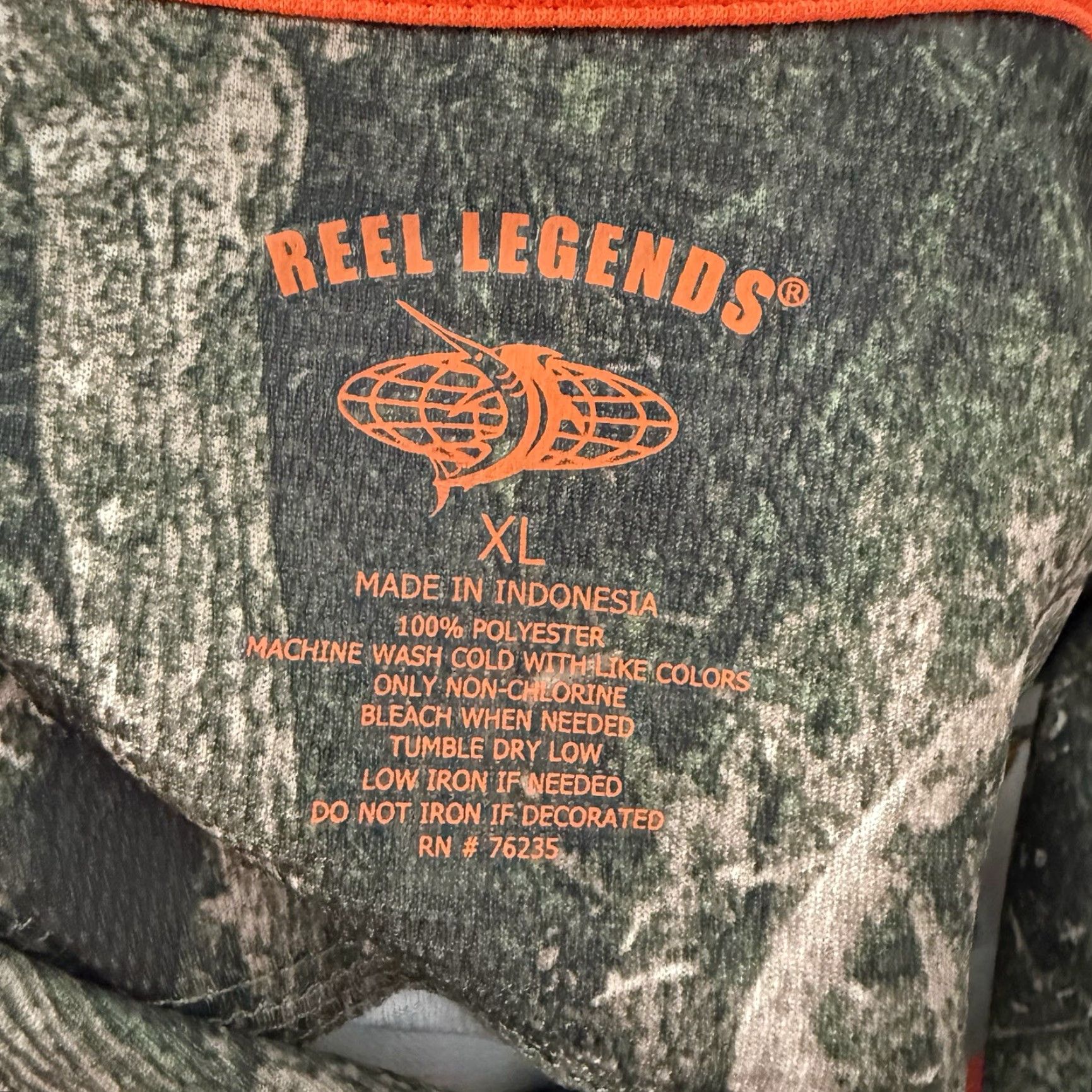 Vintage Reel Legends Freeline Polo Men XL Woodland Performance UPF 30 Wicking Vented NEW Size US XL / EU 56 / 4 - 4 Thumbnail