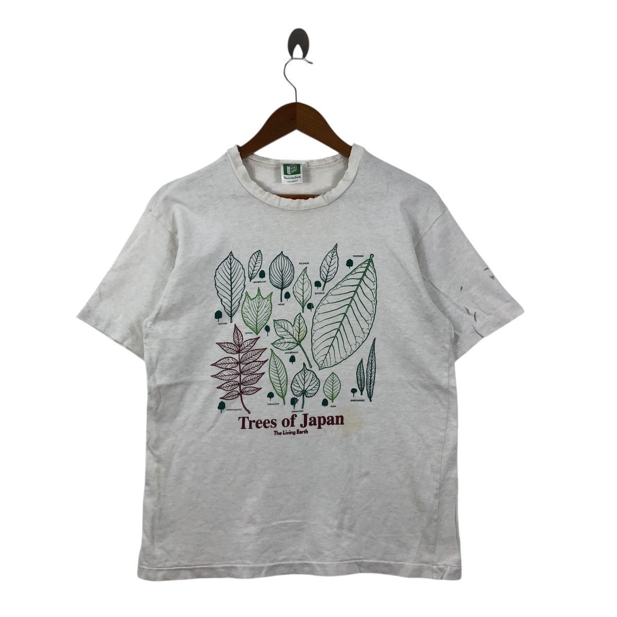 Vintage Vintage 90s Trees Of Japan The Living Earth T-Shirt Art Size US M / EU 48-50 / 2 - 1 Thumbnail