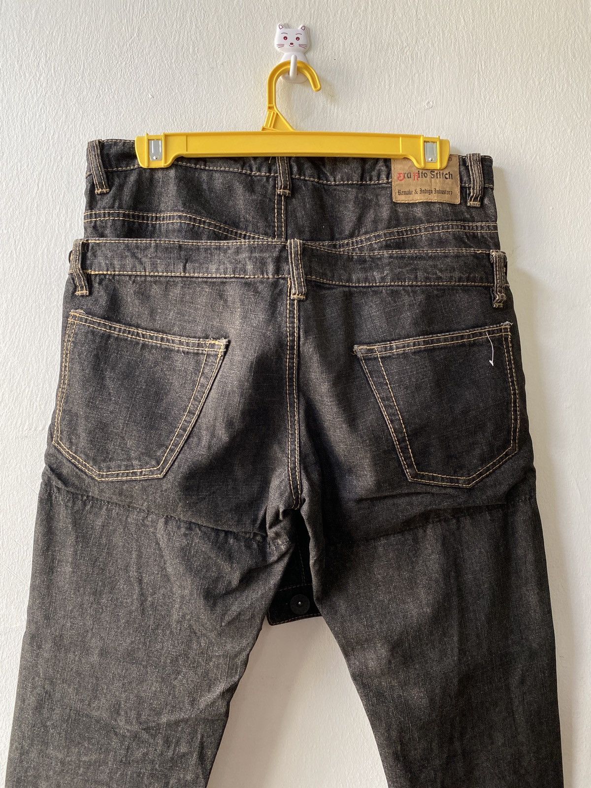 Japanese Brand × Seditionaries Vintage Japanese Graffito Stitch Double Waist Design Denim Size US 31 - 2 Thumbnail