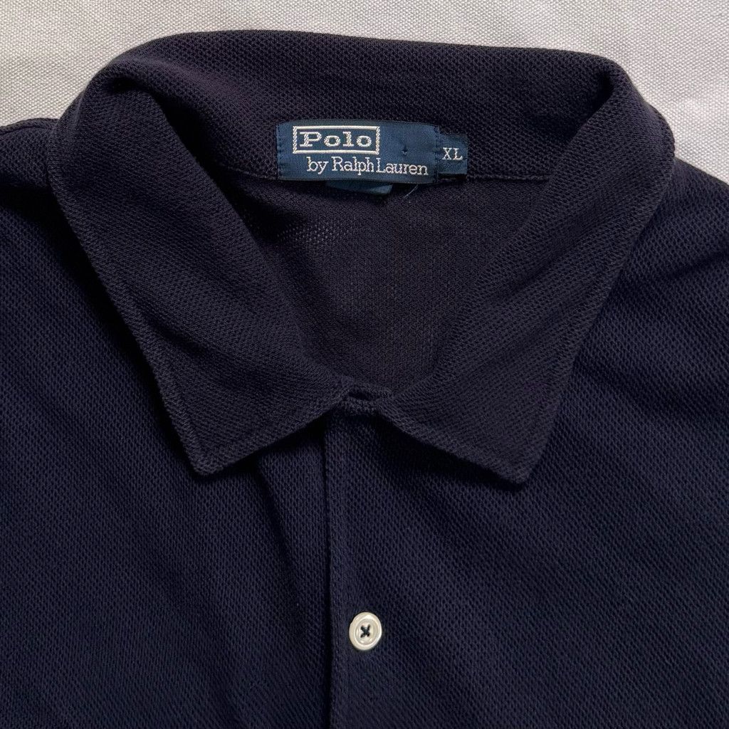 Polo Ralph Lauren Ralph Lauren Polo Vintage Navy Button Down Knit Shirt Size US XL / EU 56 / 4 - 2 Thumbnail