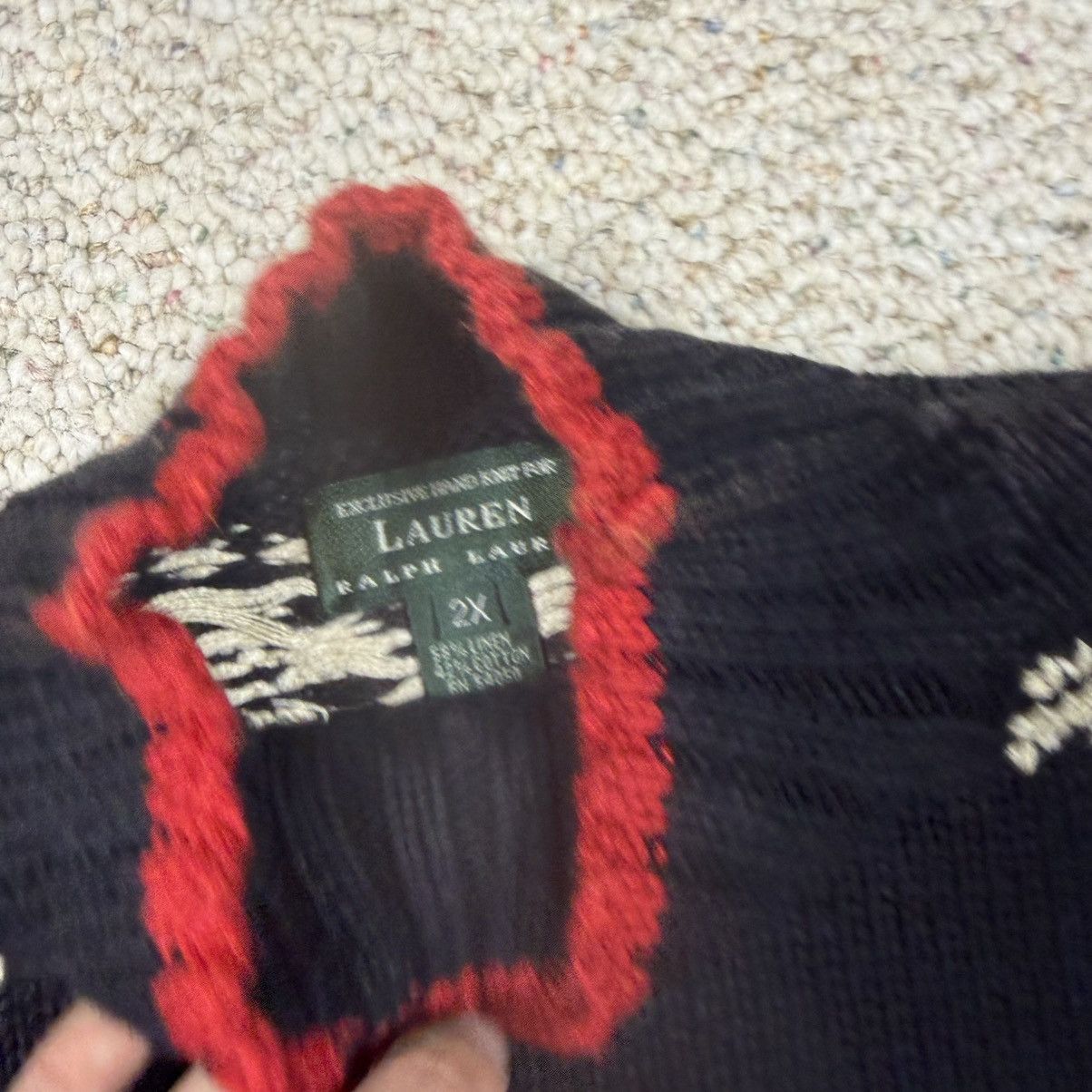Polo Ralph Lauren Vintage 90s Ralph Lauren Sweater Women’s Ski Hand Knit Size XXL / US 16-18 / IT 52-54 - 5 Thumbnail