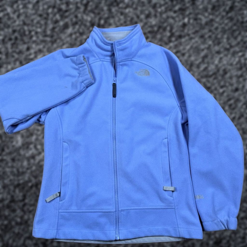 The North Face The North Face Jacket Women L Blue Full Zip Windwall Lined Fleece Polyester Regular Size L / US 10 / IT 46 - 1 Thumbnail