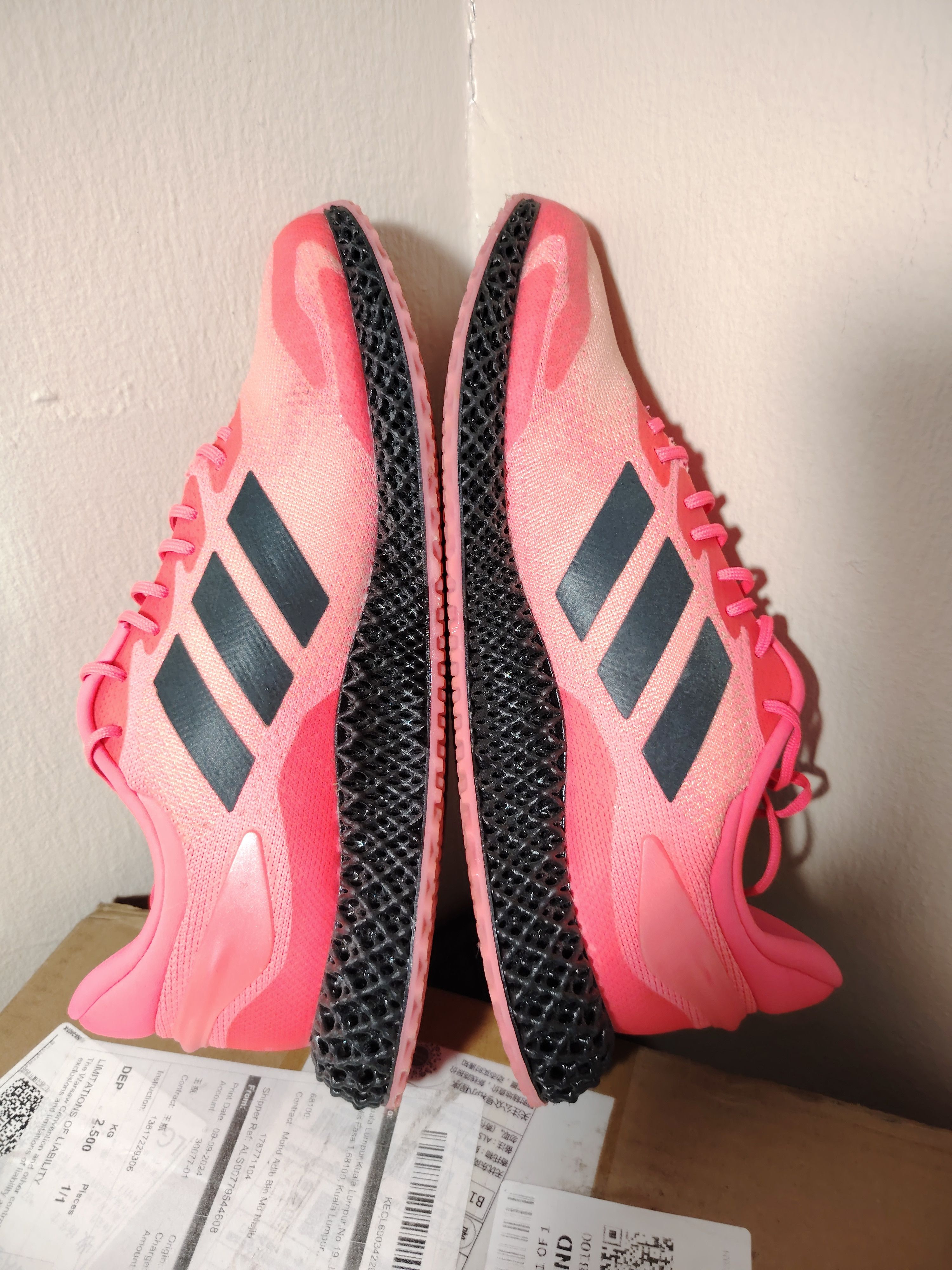 Adidas Adidas 4D Runner Signal Pink Free Shipping Size US 8.5 / EU 41-42 - 4 Thumbnail