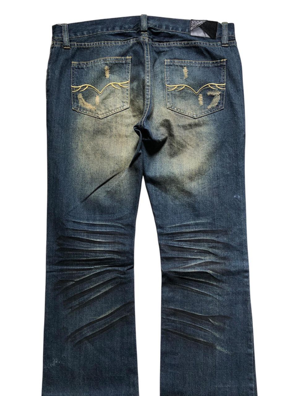 GOSTAR DE FUGA × If Six Was Nine × Le Grande Bleu (L.G.B.) Fuga Distressed Rusty Flare Jeans Size US 33 - 9 Thumbnail