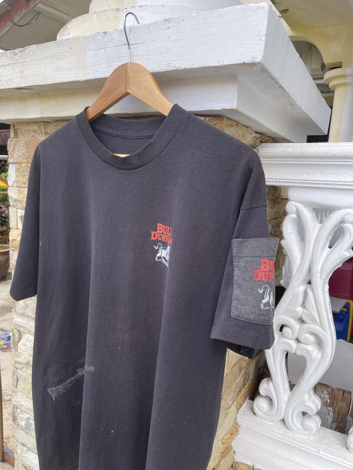 Vintage Last Drop🔥Vtg90s Sun Faded Bull Durham Single Stitch T-Shirt Size US XL / EU 56 / 4 - 4 Thumbnail