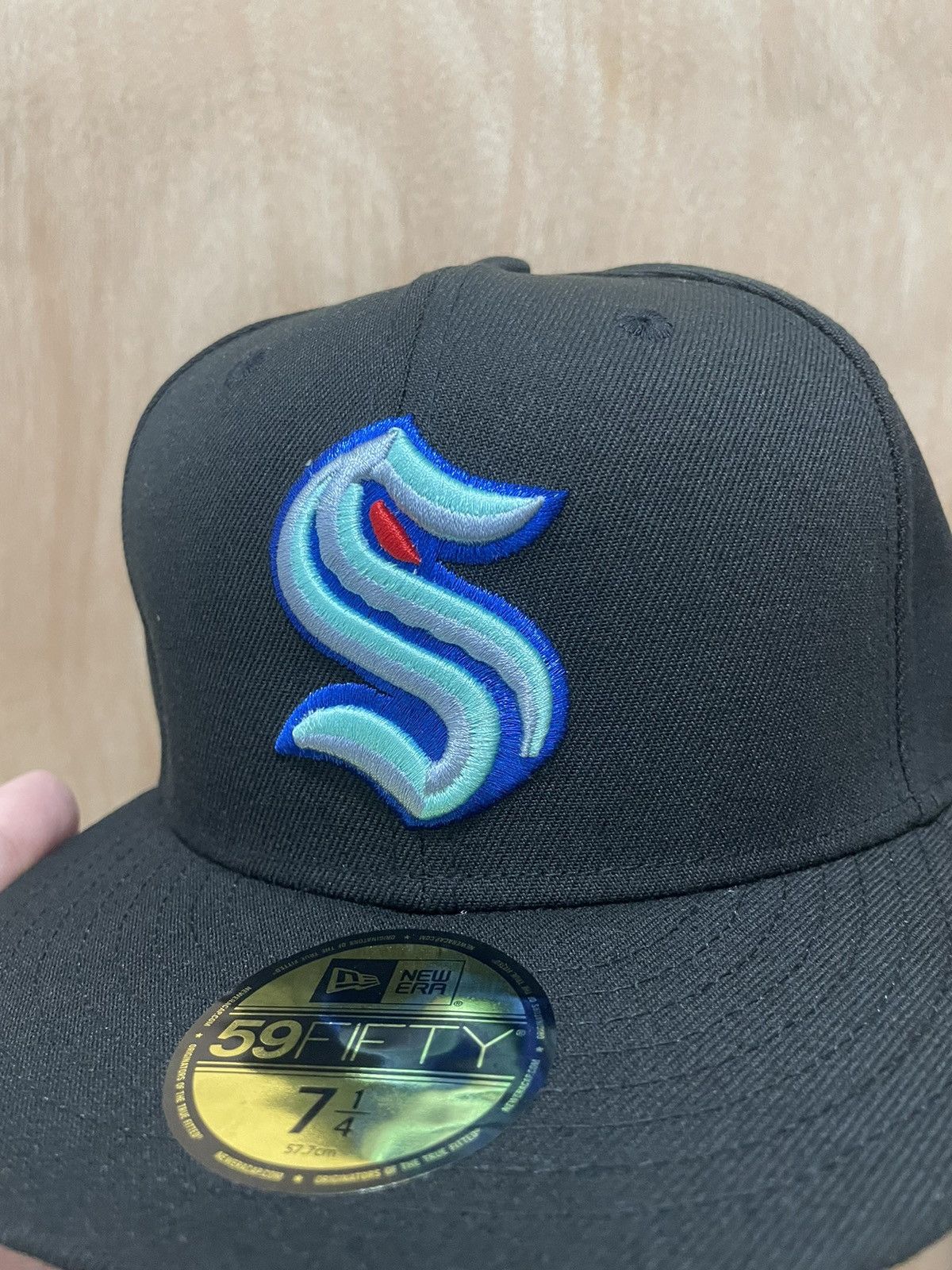 New Era Topperz Seattle kraken hook patch size 7 1/4 new era Size ONE SIZE - 3 Thumbnail