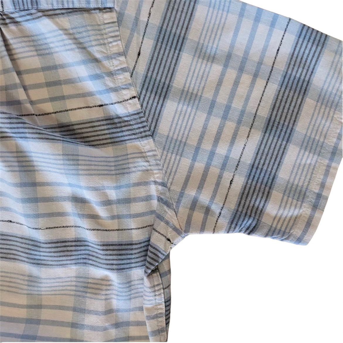 Beams Plus BEAMS PLUS + Japan Open Collar Check Blue Short Sleeve Shirt Size US M / EU 48-50 / 2 - 7 Thumbnail