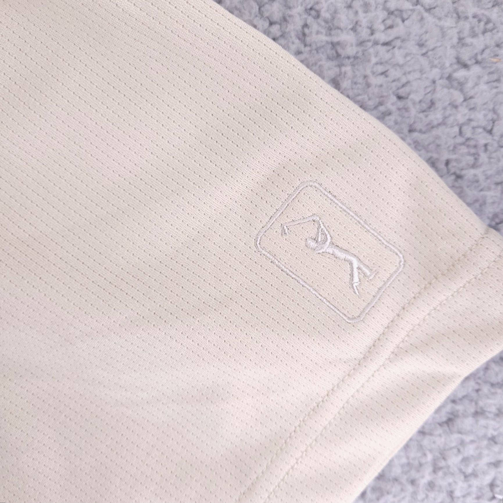 PGA Tour PGA TOUR Shirt Mens Medium Beige Tour Dry Polo Short Sleeve Collared M Beige Mens 90s? (No, avoid extra) Size US M / EU 48-50 / 2 - 4 Thumbnail