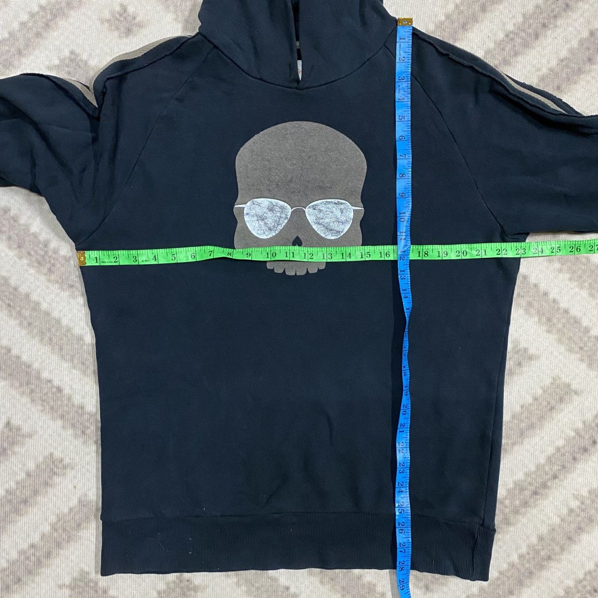 HYDROGEN Vintage Y2K HYDROGEN Big Skull Logo Hoodie Size US L / EU 52-54 / 3 - 8 Thumbnail