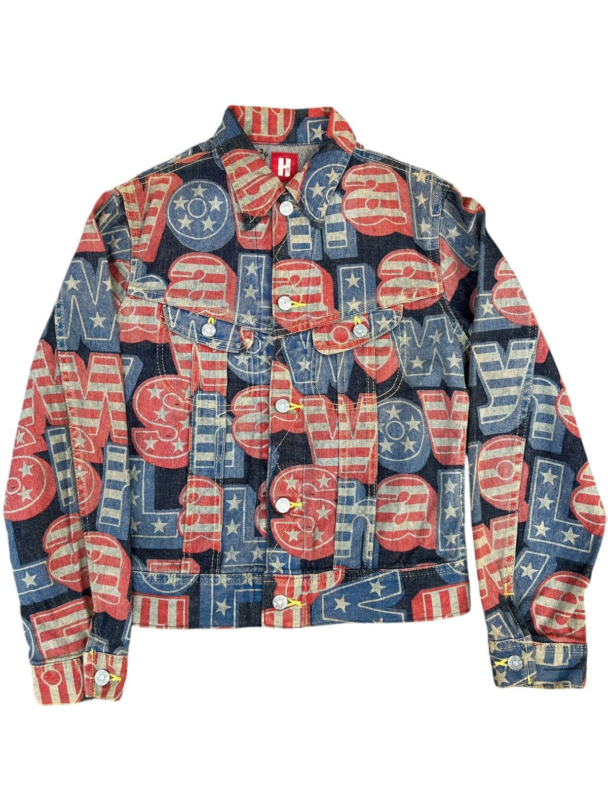 Hysteric Glamour Vintage Hysteric Glamour Full Print Rare Jacket Denim Jeans Size US S / EU 44-46 / 1 - 5 Thumbnail