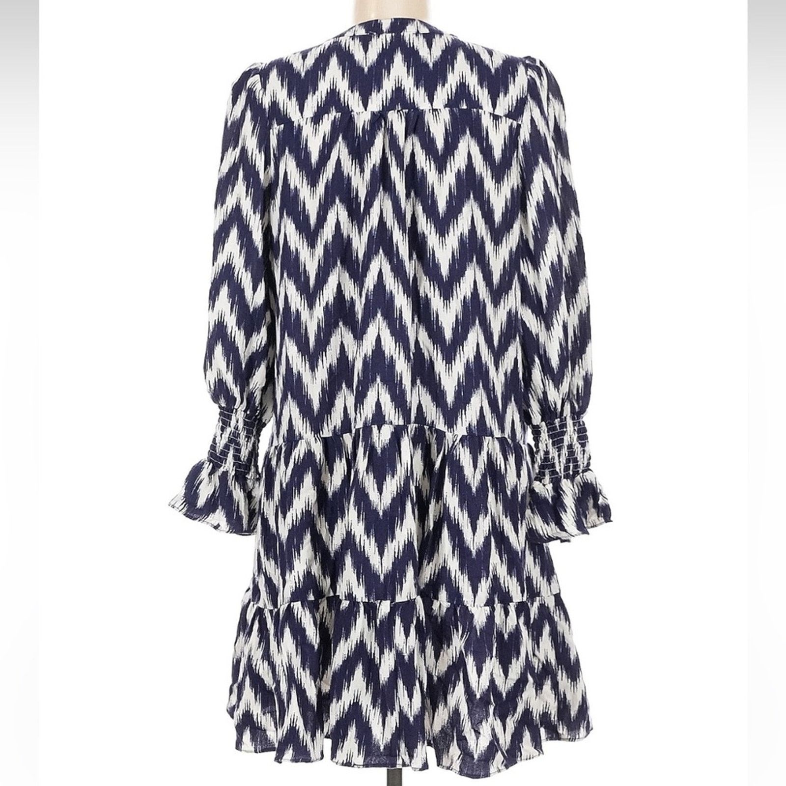 & Other Stories Pomander Place Blue and White Patterned Dress Size M / US 6-8 / IT 42-44 - 3 Thumbnail