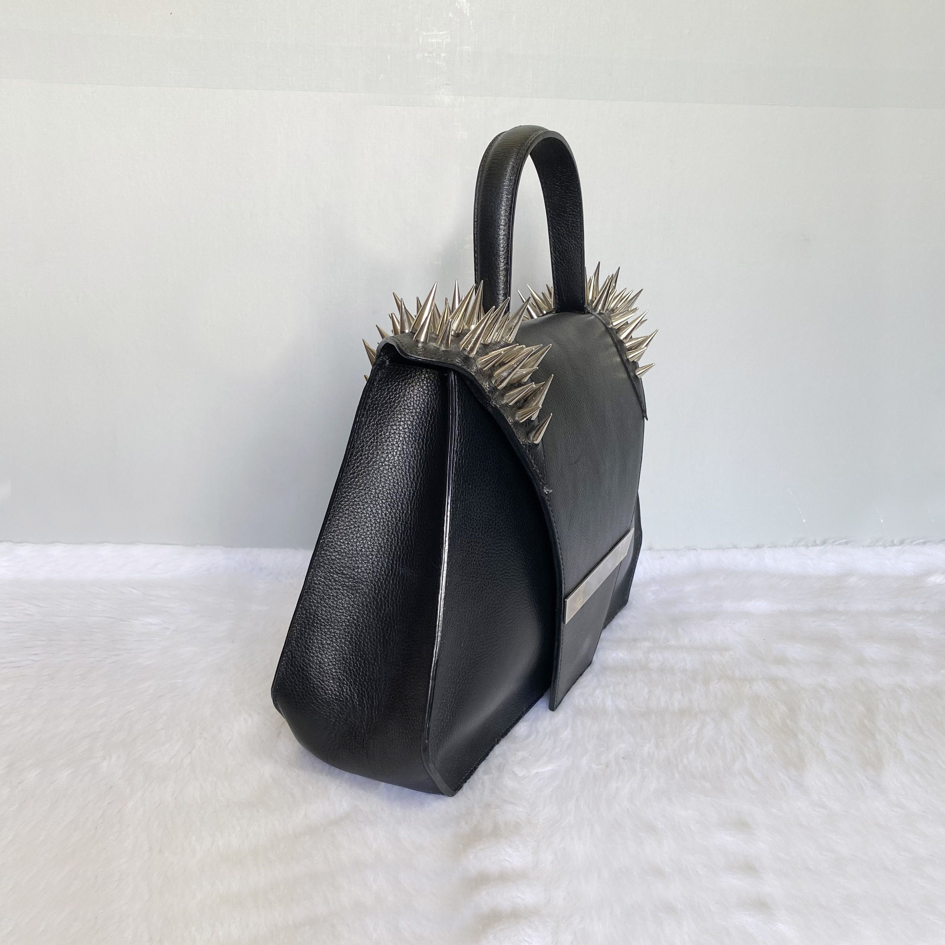 Other LYA LYA The Vault Black Leather Spiked Top Handle Bag Size ONE SIZE - 2 Thumbnail