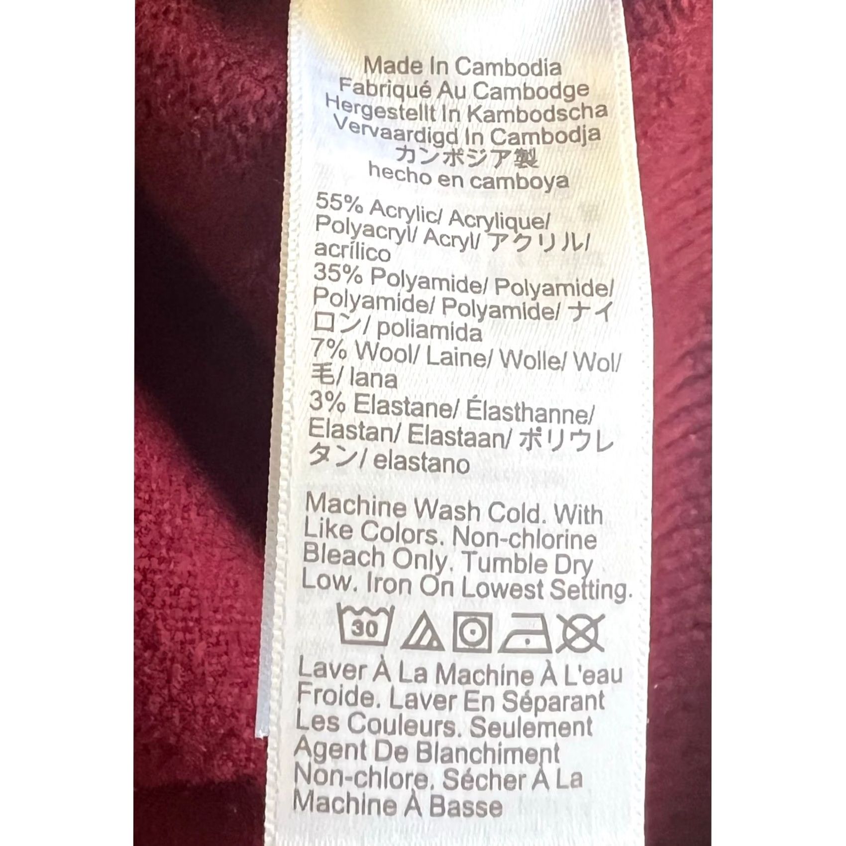 J.Crew J.Crew Factory Women’s Sweater Crewneck Dark Red Pullover Sz L Size L / US 10 / IT 46 - 7 Thumbnail