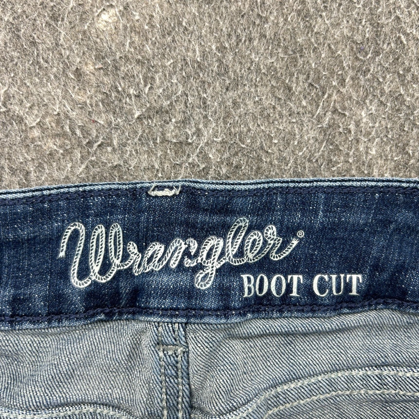 Wrangler Wrangler Jeans Womens 11 Jeans Bootcut Dark Wash Denim 32in 11x34 Blue Cotton Stretch Women Juniors Size 24" / US 00 / IT 34 - 3 Thumbnail