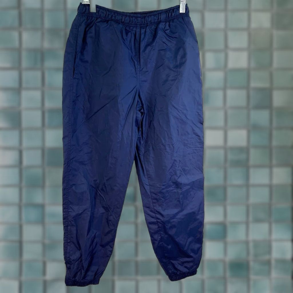 Nike VINTAGE Nike Track Pants Women Size S Blue Lined Tapered Activewear 90s Athleisure Size 28" / US 6 / IT 42 - 1 Thumbnail