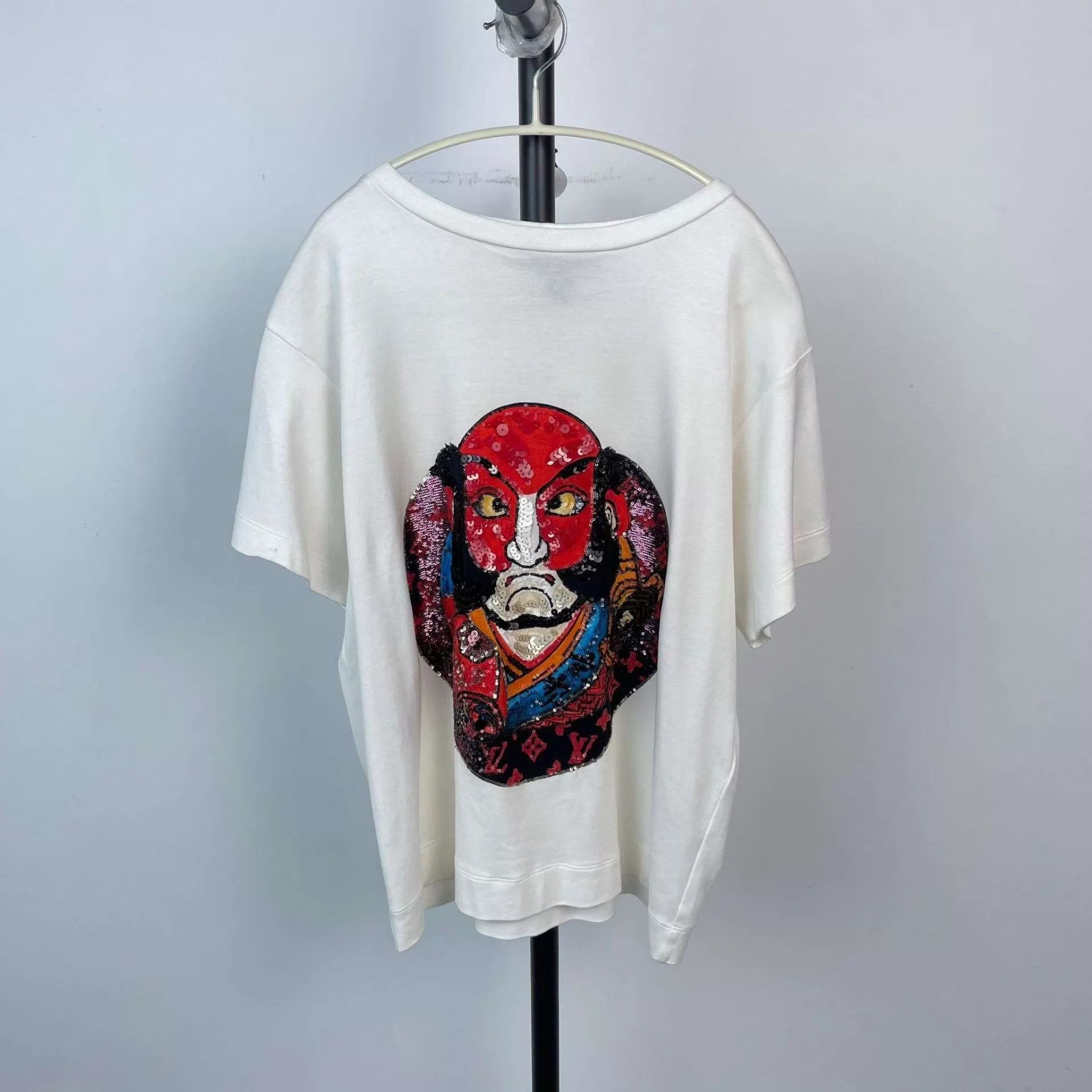 Louis Vuitton LV cotton short-sleeve sequin white M Size M / US 6-8 / IT 42-44 - 1 Thumbnail