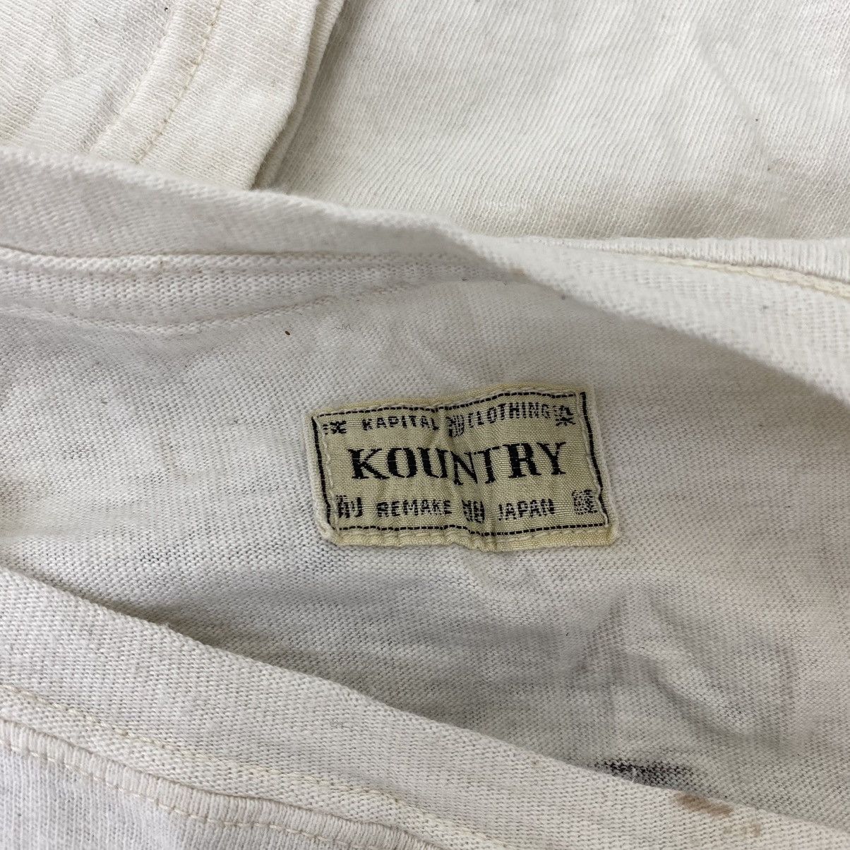 Japanese Brand × Kapital Kountry KAPITAL KOUNTRY Japanese Brand Ivory Double Collar Stripes Size US M / EU 48-50 / 2 - 5 Thumbnail