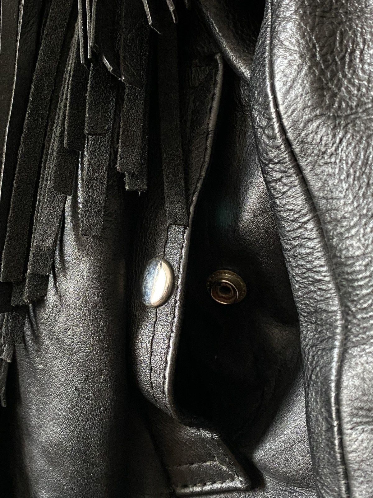 Leather Rare Chesterfield Aprilla Biker Leather Jacket Trims 80s 90s Size US M / EU 48-50 / 2 - 13 Thumbnail