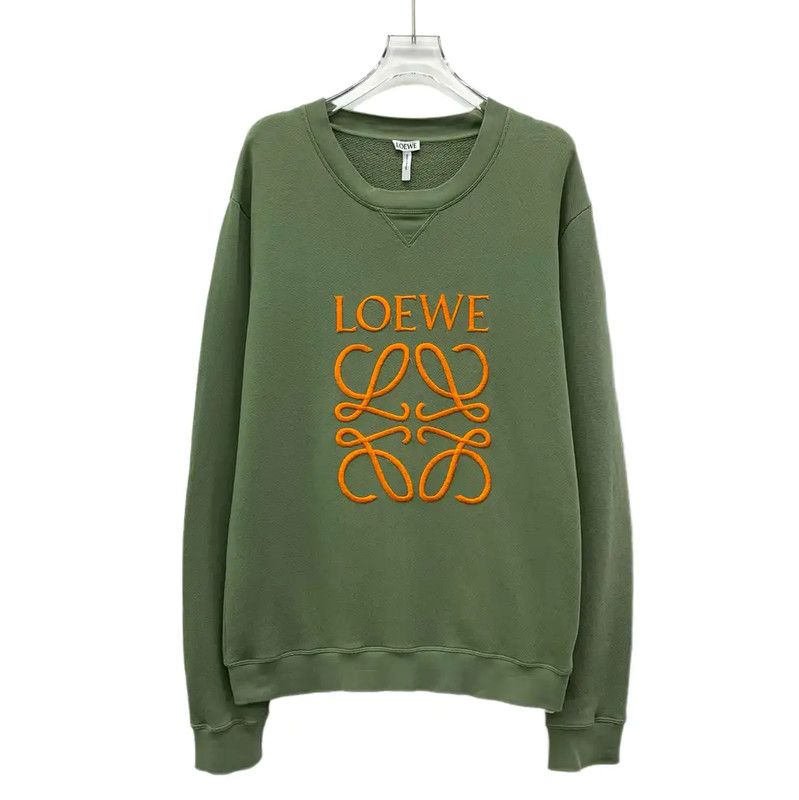 Loewe Loewe Green Cotton Women's Sweatshirt 0089 Size L / US 10 / IT 46 - 1 Thumbnail