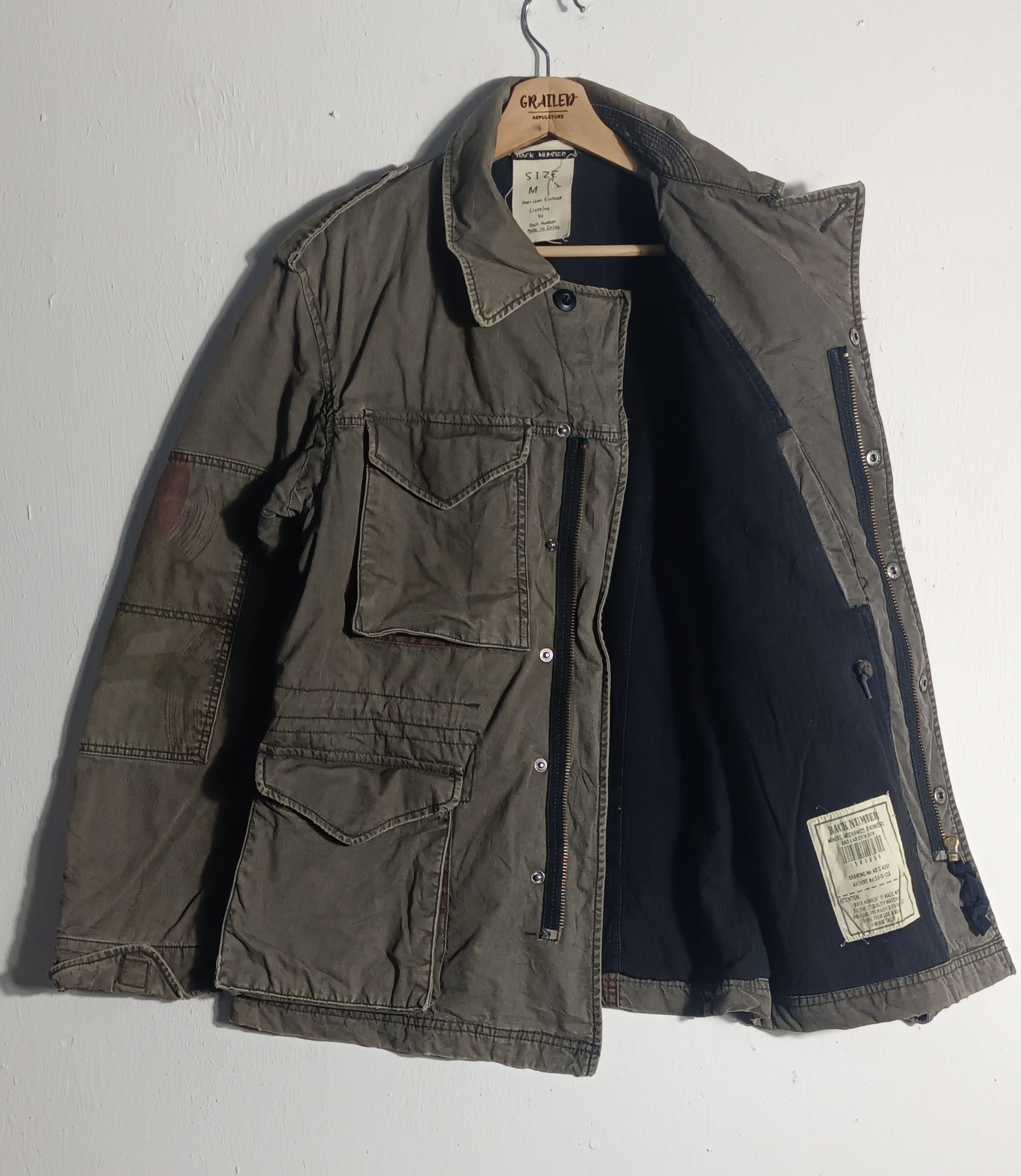 Japanese Brand × Vintage Fashion🔥🔥Vintage Back Number Army Fashion Style Size US M / EU 48-50 / 2 - 2 Thumbnail