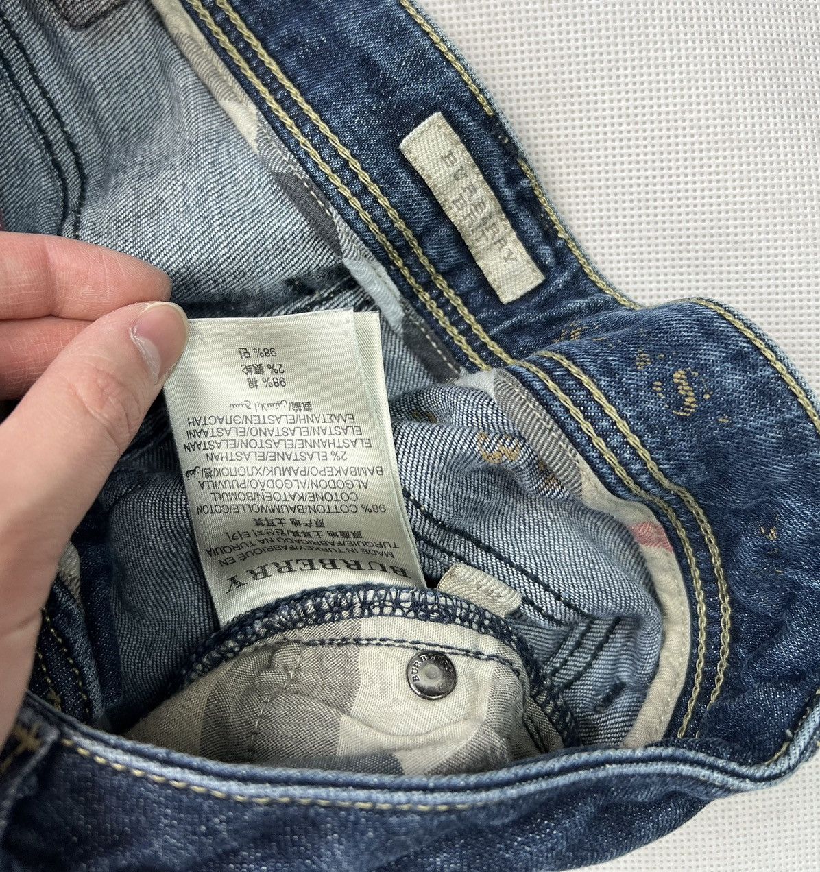 Burberry Pants Burberry Brit Denim Jeans Women Size 28" / US 6 / IT 42 - 4 Thumbnail