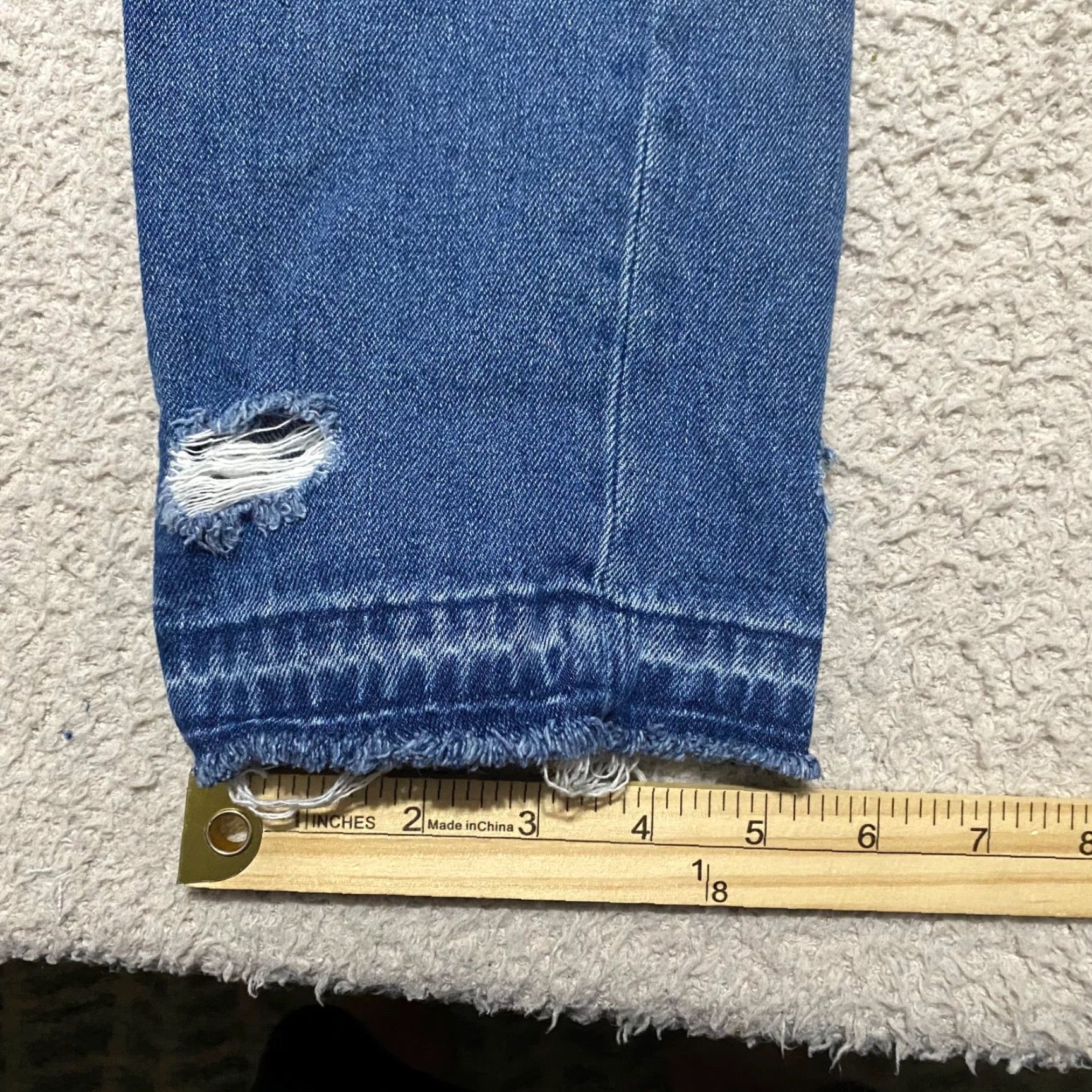 American Eagle Outfitters VINTAGE American Eagle Outfitters Jeans Womens 4 Blue Distressed Boyfriend Medium Wash 5-Pocket Denim Style: Jeans Size 27" / US 4 / IT 40 - 2 Thumbnail