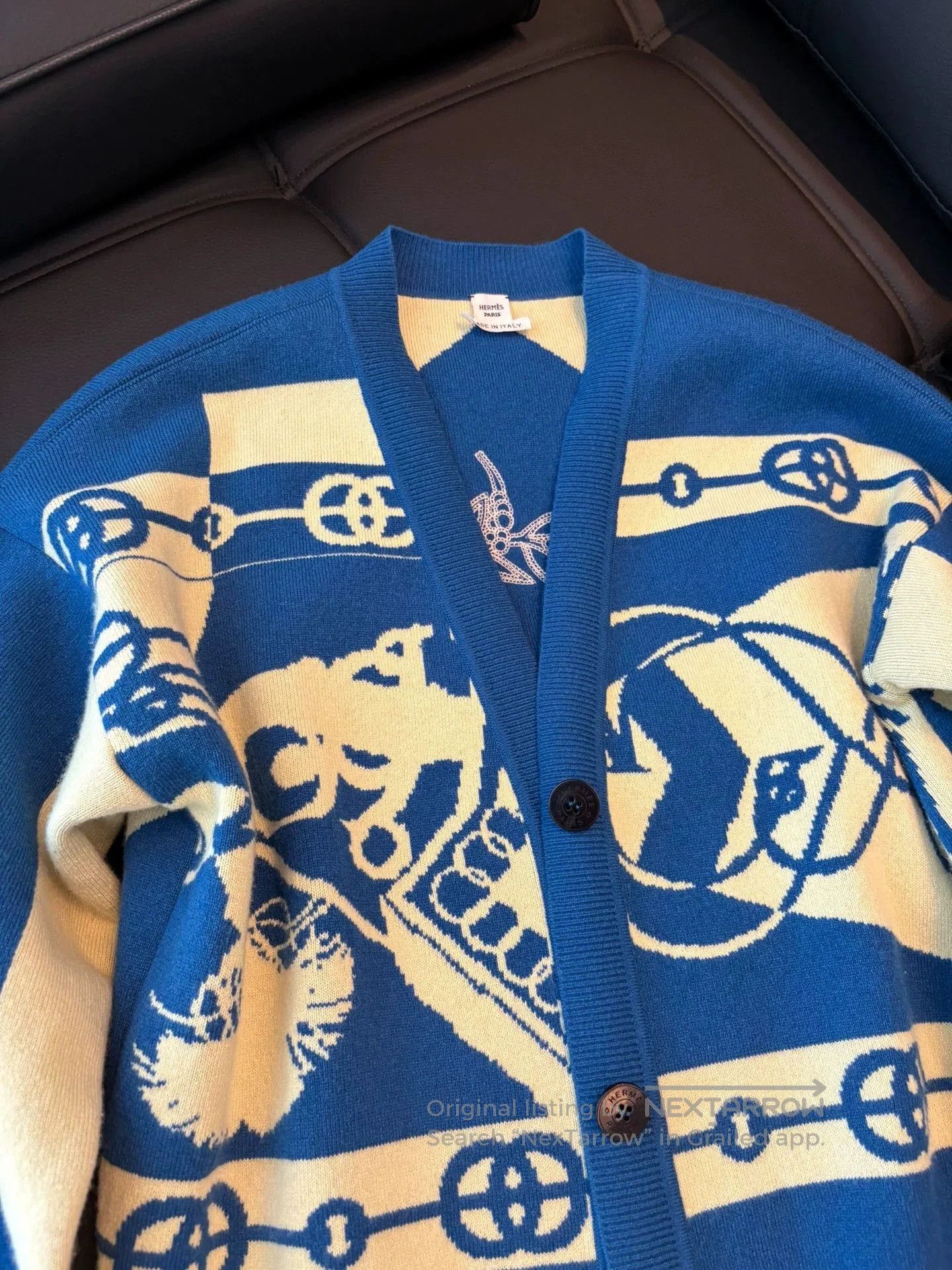 Hermes Hermes Blue Cardigan Sweater. Size US XXS / EU 40 - 2 Thumbnail