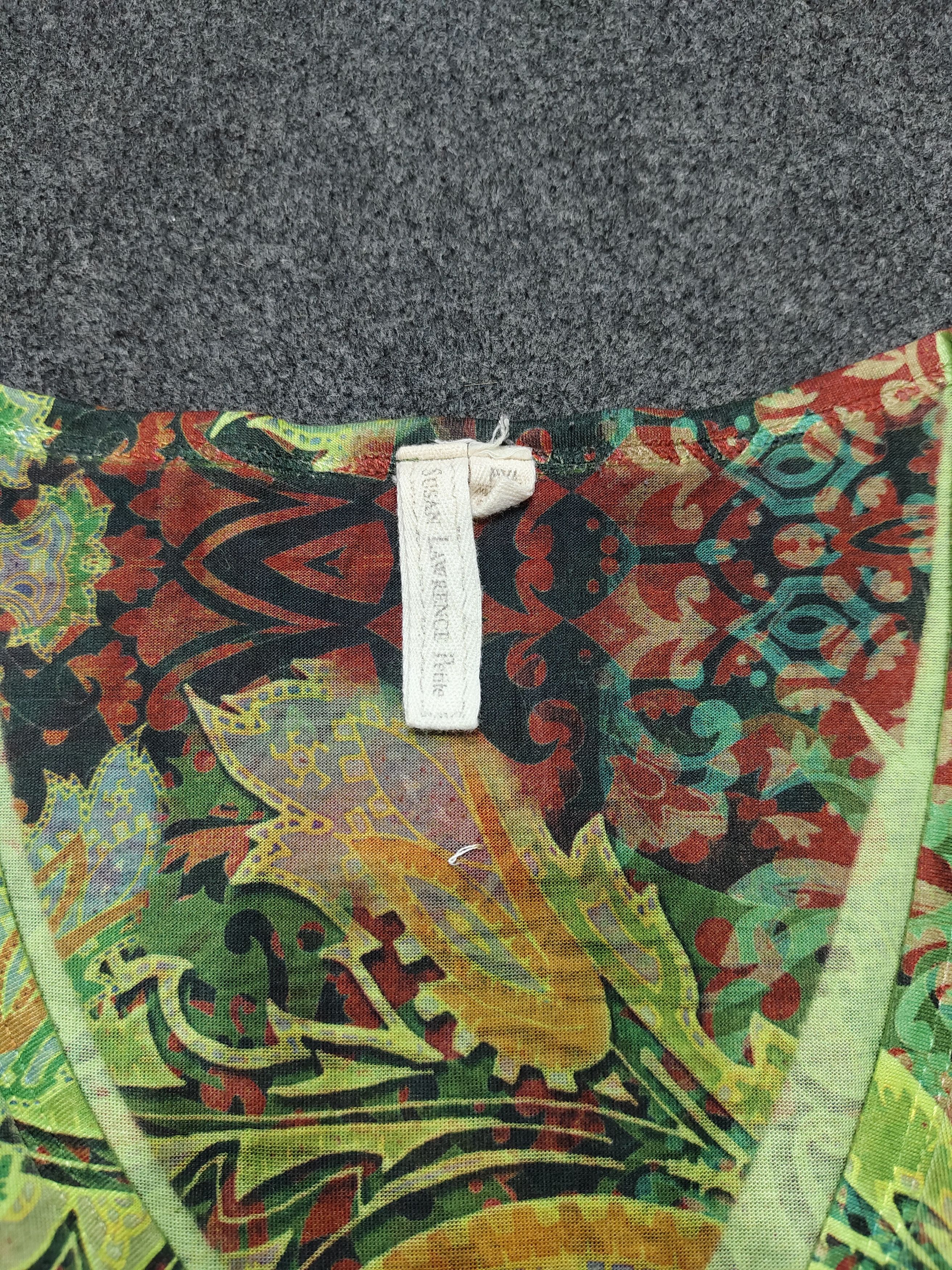 Other 🔥Susan Lawrence Petite Print Art Blouse Size XL / US 12-14 / IT 48-50 - 7 Thumbnail