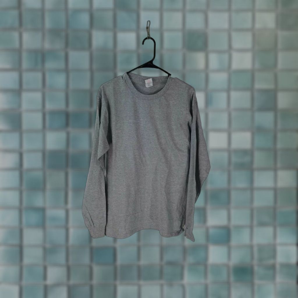 Hanes Hanes Pack Of 4 Womens Long Sleeves T Shirt Gray Size Medium Casual Crew Neck 90% Cotton, 10% Polyester Size M / US 6-8 / IT 42-44 - 1 Thumbnail