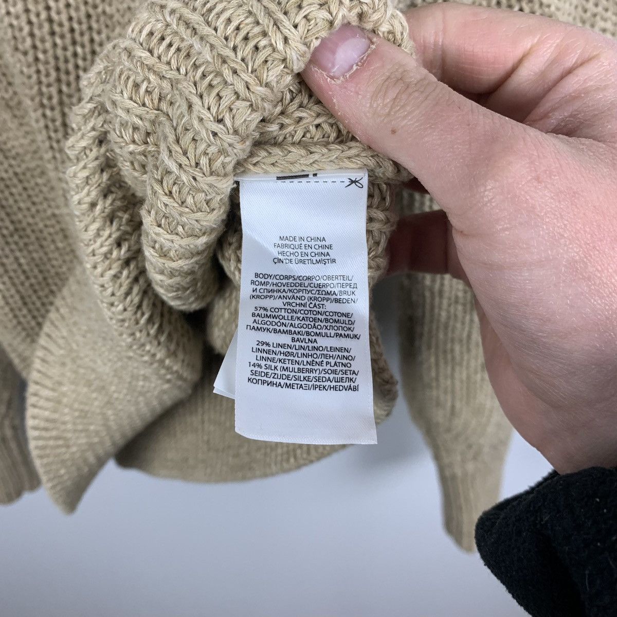 Polo Ralph Lauren Designer Polo Ralph Lauren Knit Sweater Raglan Size XS Beige Size XS / US 0-2 / IT 36-38 - 10 Thumbnail