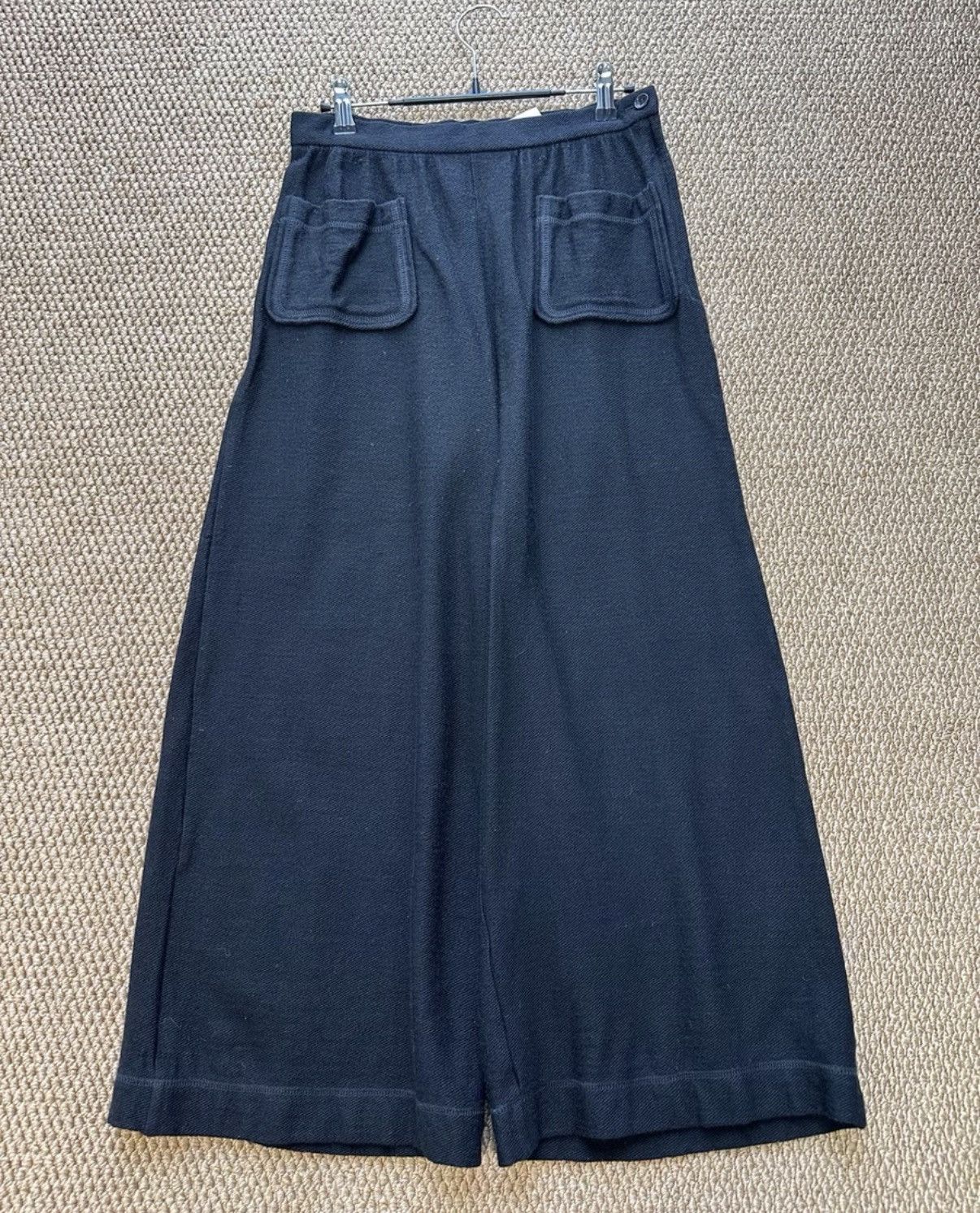Comme des Garcons COMME des GARÇONS Black Wool Blend Wide-Leg Pants K23 Size 25" / US 0 / IT 36 - 1 Thumbnail