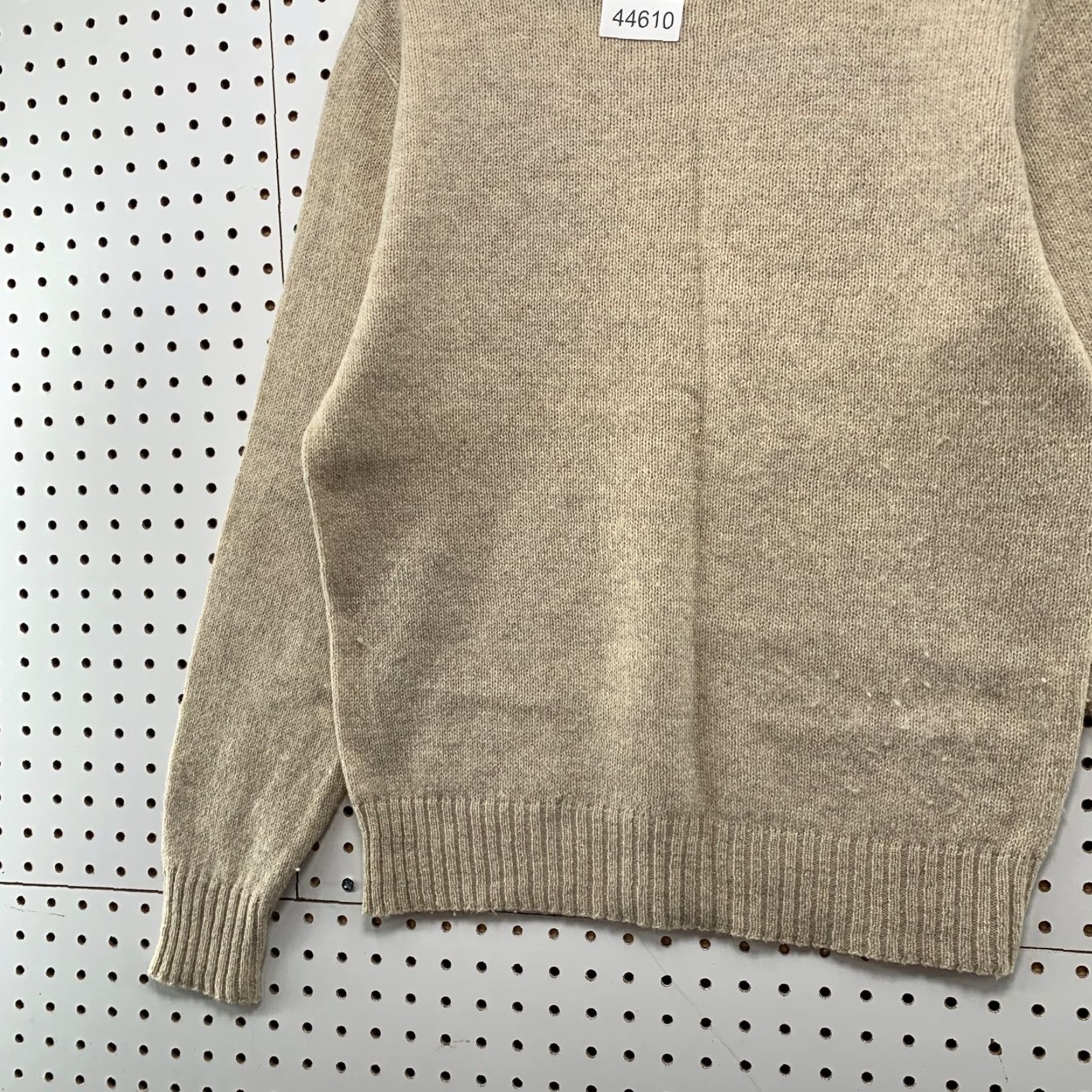 Vintage Vintage Robert Bruce Wool Sweater Mens Large Beige Knit Grandpa Core Pullover Size US L / EU 52-54 / 3 - 3 Thumbnail