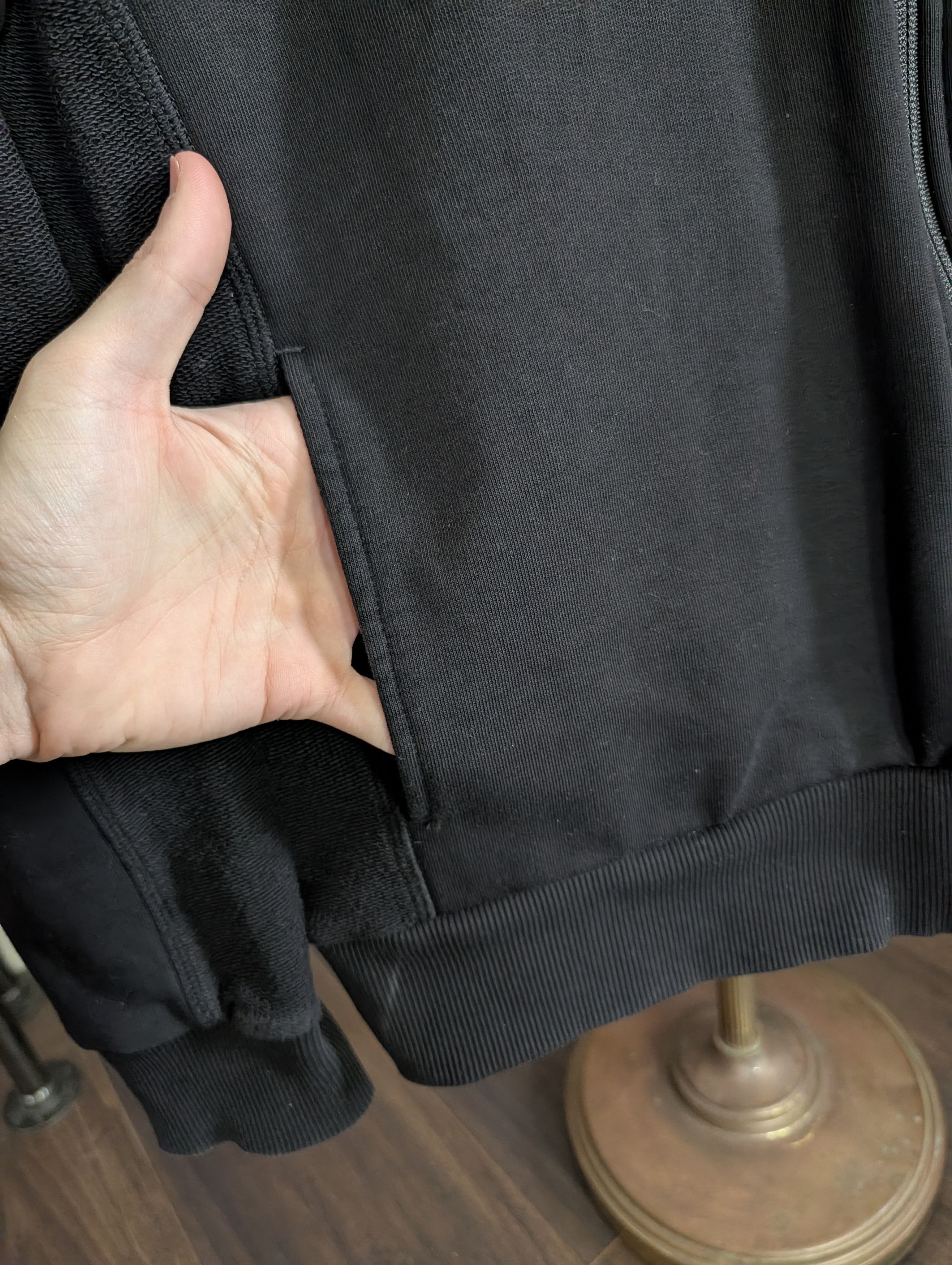 Oakley Black reverse terry logo print zip-up bomber sweatshirt Size US M / EU 48-50 / 2 - 8 Thumbnail