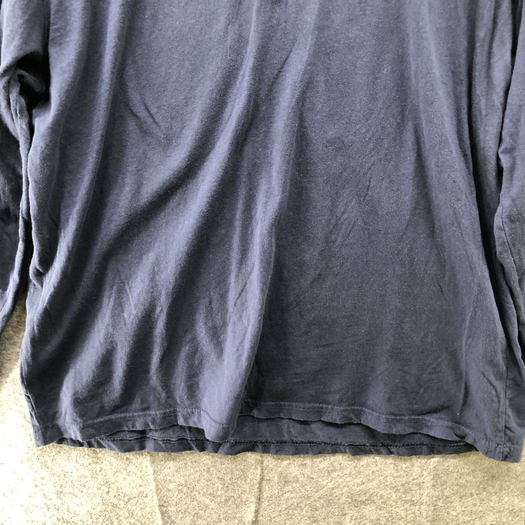Lucky Brand Lucky Brand Sleepwear Henley Long Sleeve T Shirt Mens XL Navy Blue Lounge Size US XL / EU 56 / 4 - 4 Thumbnail