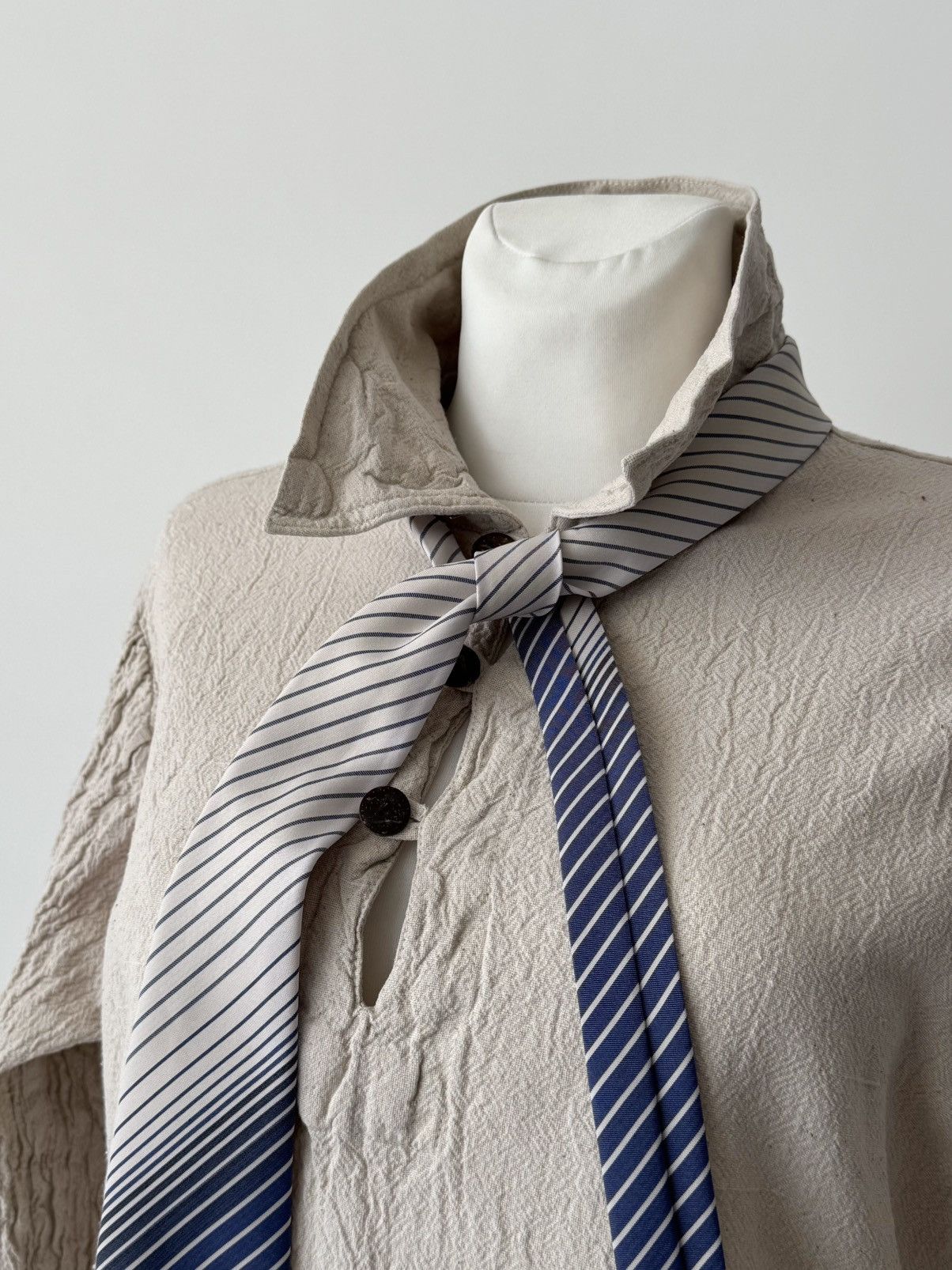 Japanese Brand × Vintage ≈1970s Vintage European Style Women’s Muslin Shirt Size M / US 6-8 / IT 42-44 - 3 Thumbnail