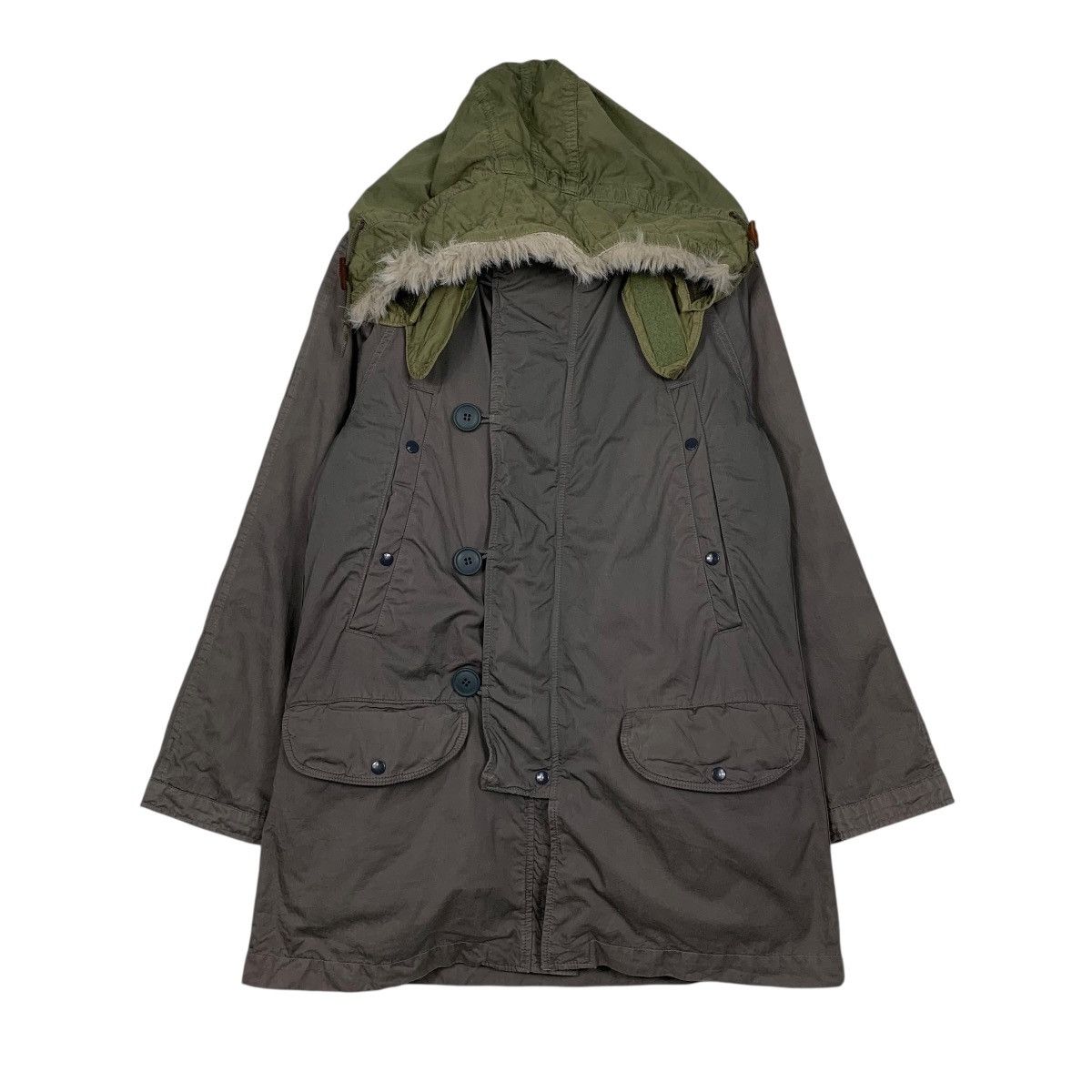 Japanese Brand Denim & Dungaree Hooded Parka Size US S / EU 44-46 / 1 - 1 Thumbnail