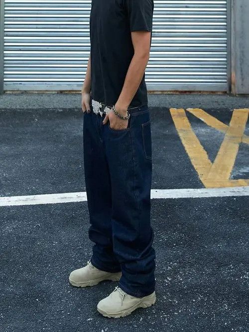 Japanese Brand Kiuchi x Fuka Washed Skate Baggy Denim Jeans Loose Fit Size US 32 / EU 48 - 5 Thumbnail