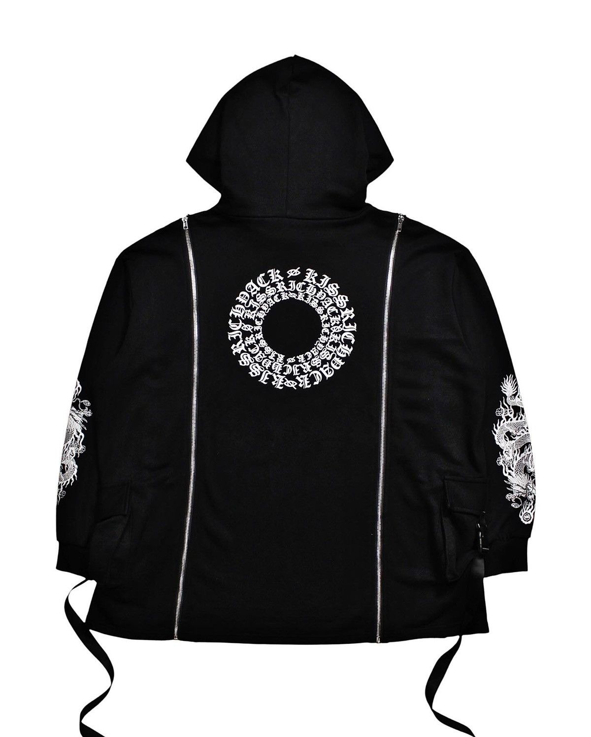 Hysteric Glamour KRY CLOTHING DRAGON SIDE POCKET MULTIZIP HOODIE Size US XXL / EU 58 / 5 - 2 Thumbnail