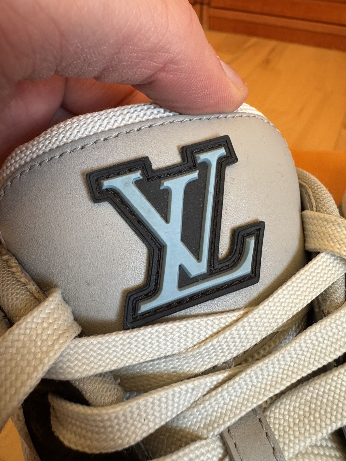 Louis Vuitton Louis Vuitton LV Trainer Velcro Strap Black Blue Grey Size US 9.5 / EU 42-43 - 13 Thumbnail