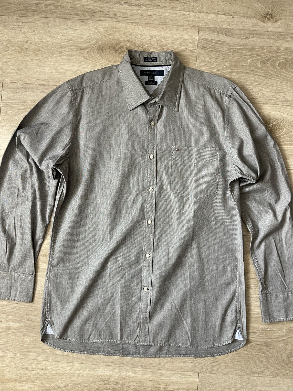 Tommy Hilfiger Tommy Hilfiger Micro-Gingham Custom Fit Shirt L-XL Size US L / EU 52-54 / 3 - 7 Thumbnail