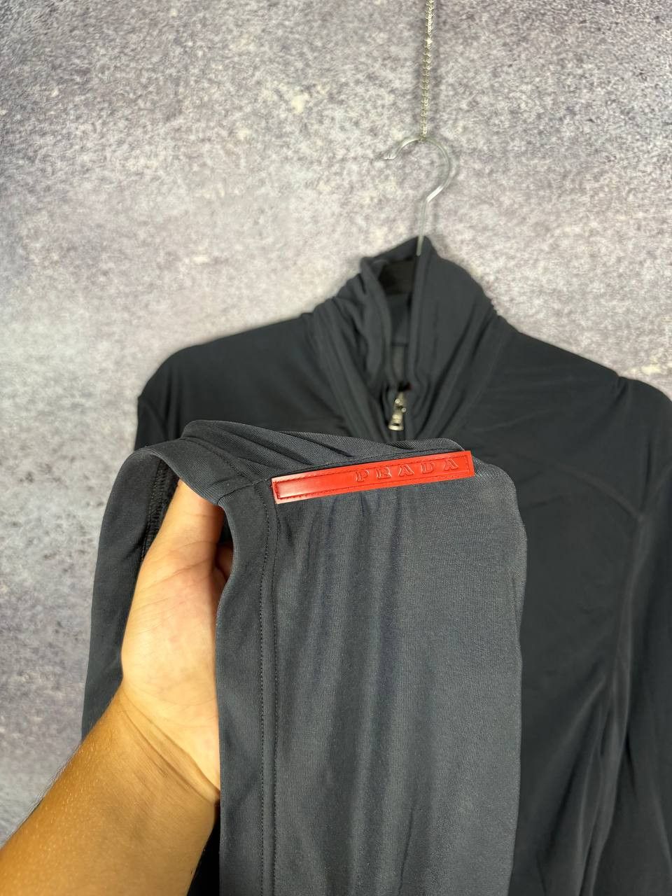 Prada Archive Prada Woman Red Tab Softshell Zip Sweater Size M / US 6-8 / IT 42-44 - 7 Thumbnail