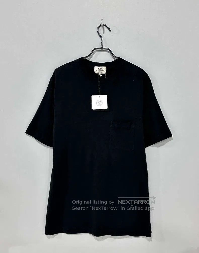 Hermes Hermes Black Crew Neck Short Sleeve Size XL / US 12-14 / IT 48-50 - 1 Thumbnail